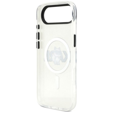Etui Karl Lagerfeld IML Choupette Sketch Logo MagSafe do iPhone Air przezroczysty