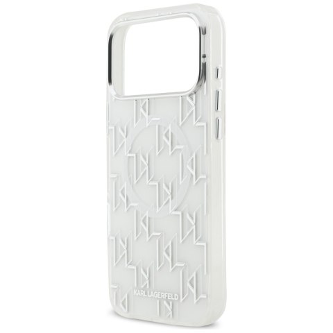 Etui Karl Lagerfeld IML KL Monogram MagSafe do iPhone 17 Pro Max biały