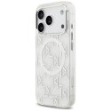 Etui Karl Lagerfeld IML KL Monogram MagSafe do iPhone 17 Pro biały