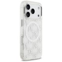 Etui Karl Lagerfeld IML KL Monogram MagSafe do iPhone 17 Pro biały