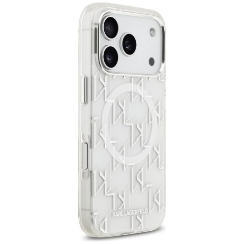 Etui Karl Lagerfeld IML KL Monogram MagSafe do iPhone 17 Pro biały