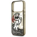 Etui Karl Lagerfeld Liquid Glitter Choupette Logo MagSafe do iPhone 17 Pro czarny