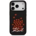 Etui Karl Lagerfeld Silicone Heart Sign Logo MagSafe do iPhone 17 Pro czarny