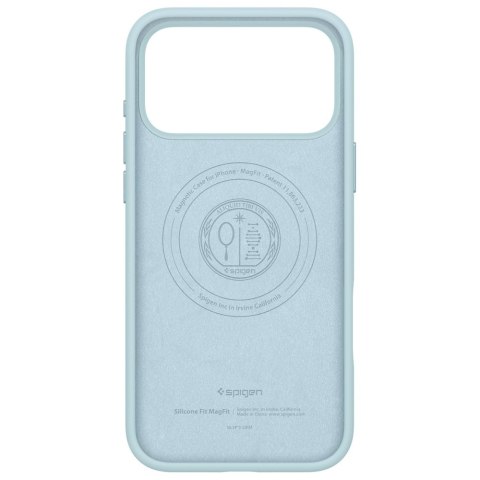 Etui Spigen Silicone Fit MAG MagSafe do iPhone 17 Pro Max niebieski