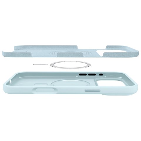 Etui Spigen Silicone Fit MAG MagSafe do iPhone 17 Pro niebieski