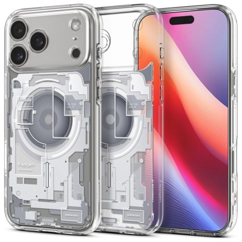 Etui Spigen Ultra Hybrid Mag MagSafe do iPhone 17 Pro zero one biały