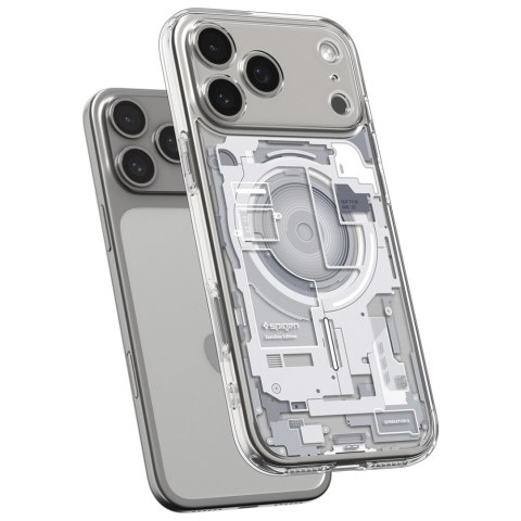 Etui Spigen Ultra Hybrid Mag MagSafe do iPhone 17 Pro zero one biały