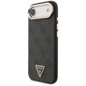 Etui Guess 4G Triangle Logo MagSafe do iPhone Air czarny złoty