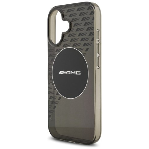 Etui AMG Double Layer Transparent Smocked MagSafe do iPhone 17 czarny