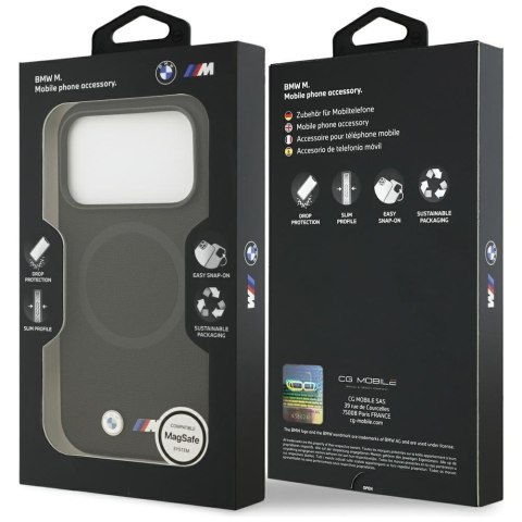 Etui BMW M FW Metal Logo MagSafe do iPhone 17 Pro czarny