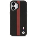 Etui BMW M Perforated Stripe Logo MagSafe do iPhone 17 czerwony