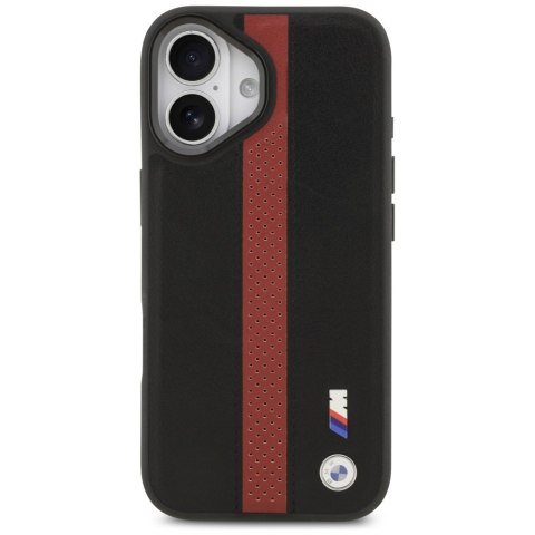Etui BMW M Perforated Stripe Logo MagSafe do iPhone 17 czerwony