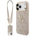Etui Guess 4G Big 4G Classic Logo Big Strap Metal Buttons do iPhone 17 Pro Max różowy