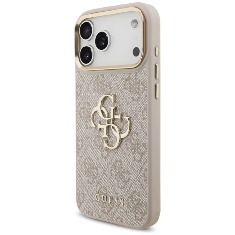 Etui Guess 4G Big 4G Classic Logo Big Strap Metal Buttons do iPhone 17 Pro Max różowy