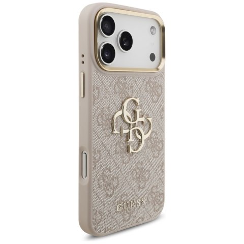 Etui Guess 4G Big 4G Classic Logo Big Strap Metal Buttons do iPhone 17 Pro Max różowy