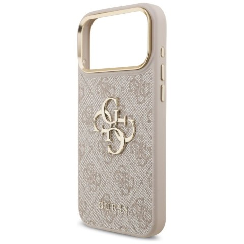Etui Guess 4G Big 4G Classic Logo Big Strap Metal Buttons do iPhone 17 Pro Max różowy
