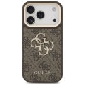 Etui Guess 4G Big 4G Classic Logo Big Strap Metal Buttons do iPhone 17 Pro brązowy
