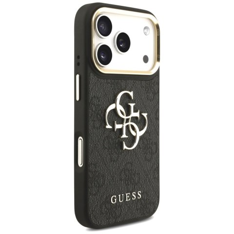 Etui Guess 4G Big 4G Classic Logo Big Strap Metal Buttons do iPhone 17 Pro czarny