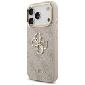 Etui Guess 4G Big 4G Classic Logo Big Strap Metal Buttons do iPhone 17 Pro różowy