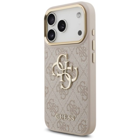 Etui Guess 4G Big 4G Classic Logo Big Strap Metal Buttons do iPhone 17 Pro różowy