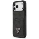 Etui Guess 4G Double Card Triangle do iPhone 17 Pro Max czarny