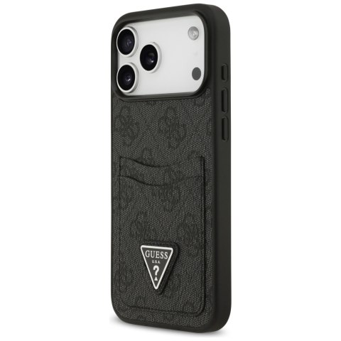 Etui Guess 4G Double Card Triangle do iPhone 17 Pro Max czarny