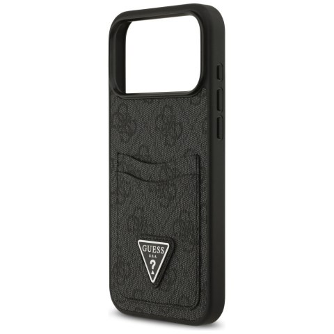 Etui Guess 4G Double Card Triangle do iPhone 17 Pro Max czarny