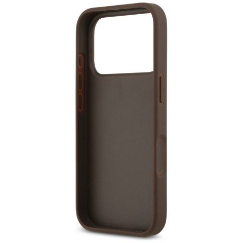 Etui Guess 4G Double Card Triangle do iPhone 17 Pro brązowy