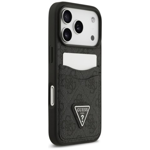 Etui Guess 4G Double Card Triangle do iPhone 17 Pro czarny