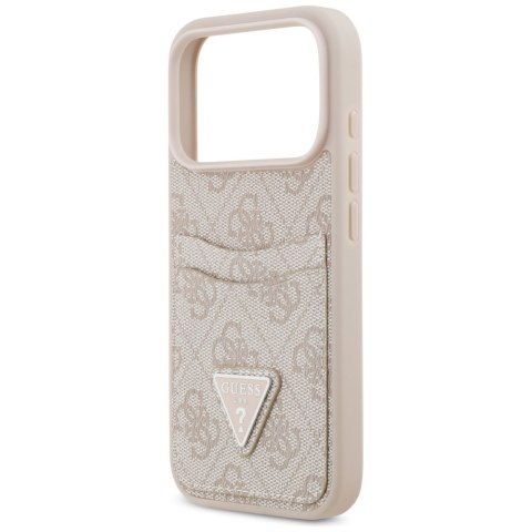 Etui Guess 4G Double Card Triangle do iPhone 17 Pro różowy
