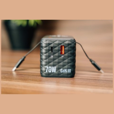 Verbatim Adapter podróżny EU/UK/US GaN 1xUSB-C/1xUSB-A/2xUSB-C PD 70W czarny 30186