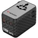Verbatim Adapter podróżny EU/UK/US GaN 2xUSB-A/3xUSB-C PD 170W czarny 30190