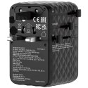 Verbatim Adapter podróżny EU/UK/US GaN 2xUSB-C/2xUSB-A/1xUSB-C PD 100W czarny 30191