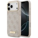 Etui Guess 4G Logo Plate MagSafe do iPhone 17 Pro Max różowy