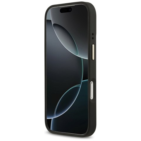 Etui Guess 4G Logo Plate MagSafe do iPhone 17 Pro czarny