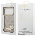 Etui Guess 4G Logo Plate MagSafe do iPhone 17 Pro różowy