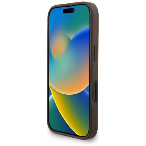 Etui Guess 4G Strap 4G Classic Logo do iPhone 16 Pro Max brązowy