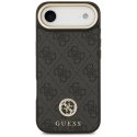 Etui Guess 4G Strass Logo & Big Strap Metal Buttons MagSafe do iPhone Air czarny