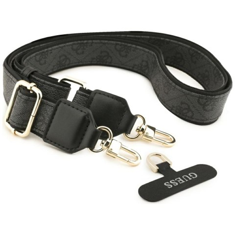 Etui Guess 4G Strass Logo & Big Strap Metal Buttons MagSafe do iPhone Air czarny