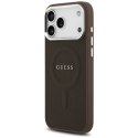 Etui Guess Classic Logo MagSafe do iPhone 17 Pro Max brązowy