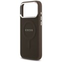 Etui Guess Classic Logo MagSafe do iPhone 17 Pro Max brązowy