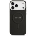 Etui Guess Classic Logo MagSafe do iPhone 17 Pro Max czarny