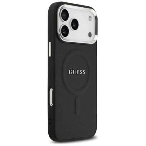 Etui Guess Classic Logo MagSafe do iPhone 17 Pro Max czarny