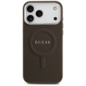 Etui Guess Classic Logo MagSafe do iPhone 17 Pro brązowy