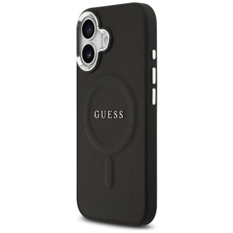 Etui Guess Classic Logo MagSafe do iPhone 17 czarny
