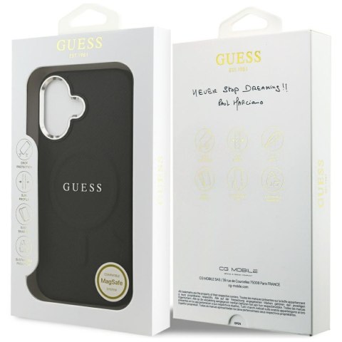Etui Guess Classic Logo MagSafe do iPhone 17 czarny