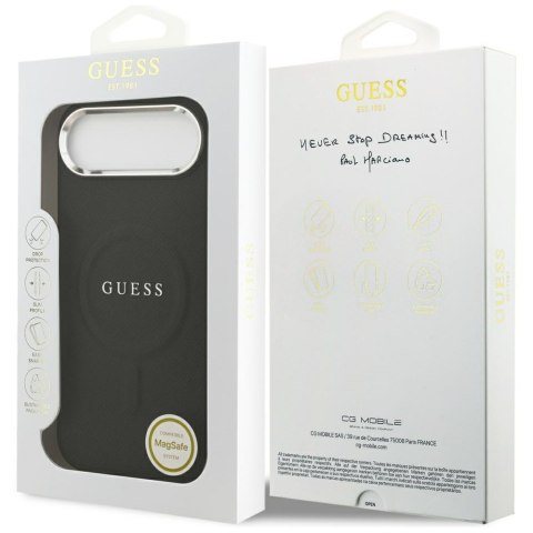 Etui Guess Classic Logo MagSafe do iPhone Air czarny