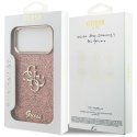 Etui Guess Fixed Glitter Big 4G Metal Frame do iPhone 17 Pro Max różowy