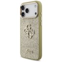 Etui Guess Fixed Glitter Big 4G Metal Frame do iPhone 17 Pro Max złoty