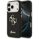 Etui Guess Fixed Glitter Big 4G Metal Frame do iPhone 17 Pro czarny